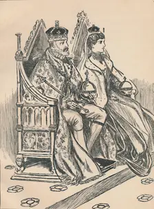 King Edward VII and Queen Alexandra c1907