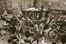 King Edward VII and Queen Alexandra on their way to the State Opening of Parliament, 1900s