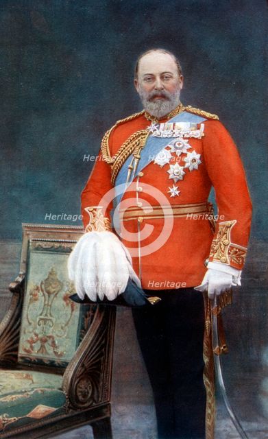 King Edward VII, early 20th century.Artist: W&D Downey
