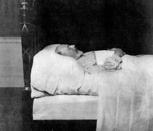 King Edward VII, in His Last Sleep 1910.Artist: Downey