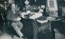 King Edward VII in his study at Marlborough House, London, c1904 (1911). Creator: Russell & Sons