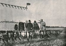 King Edward VII inspecting the bag at Sherborne Estate, 1902, (1910). Creator: Unknown