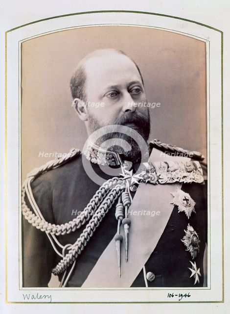 King Edward VII when Prince of Wales, c1884-1898. Creator: Walery.
