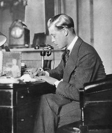 King Edward VIII at work, 1936