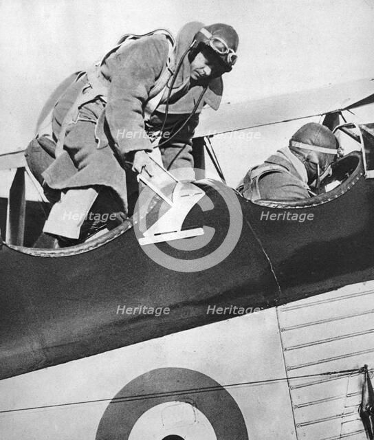King Edward VIII in an aeroplane, 1936. Artist: Unknown