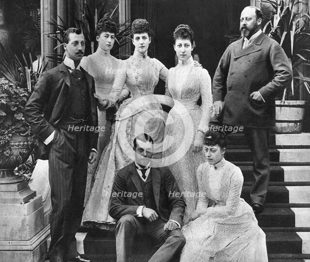 King Edward VII's family, Marlborough House, London, c1890 (1935). Artist: Unknown