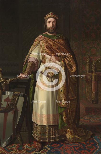King Ferdinand II of León, 1850. Artist: Lozano, Isidoro (active 1850s)