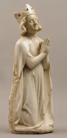 King, from a group of Donor Figures including a King, Queen, and Prince, French, ca. 1350. Creator: Unknown