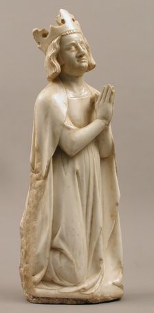 King, from a group of Donor Figures including a King, Queen, and Prince, French, ca. 1350. Creator: Unknown