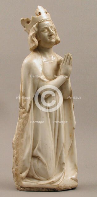 King, from a group of Donor Figures including a King, Queen, and Prince, French, ca. 1350. Creator: Unknown.