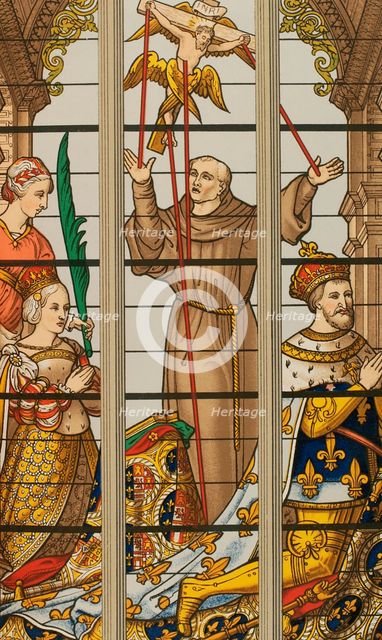 King Francis I of France (1494-1547) and his wife Eleanor of Austria (1498-1558) prayerfully, 1877. Creator: Franz Kellerhoven.