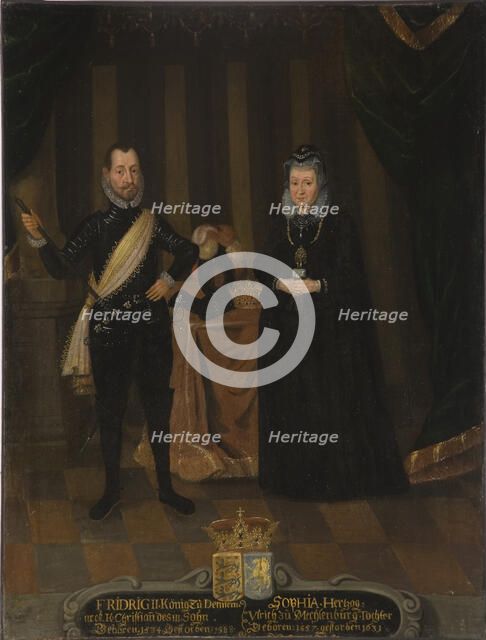 King Frederick II of Denmark (1534-1588) and Queen Sophie of Denmark (1557-1631).