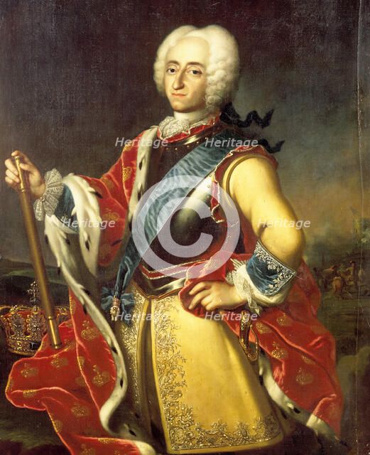 King Frederick IV of Denmark and Norway (1671-1730), First third of 18th cen.. Creator: Wahl, Johann Salomon (1689-1765).