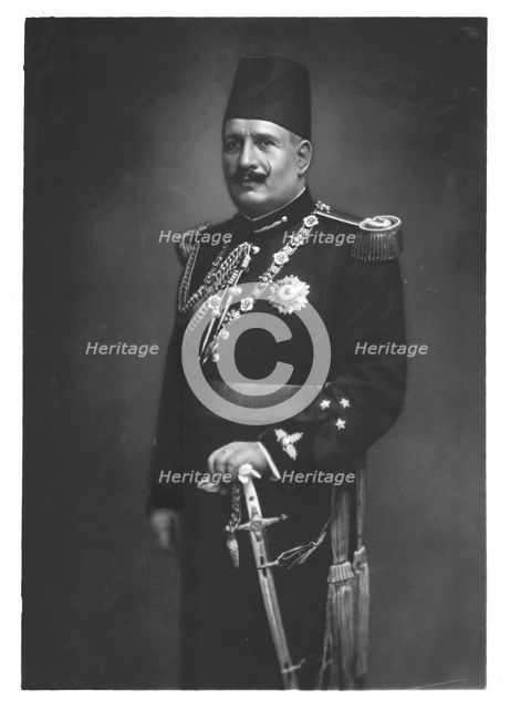 King Fuad I of Egypt, c1920s. Creator: Riad Shehata.