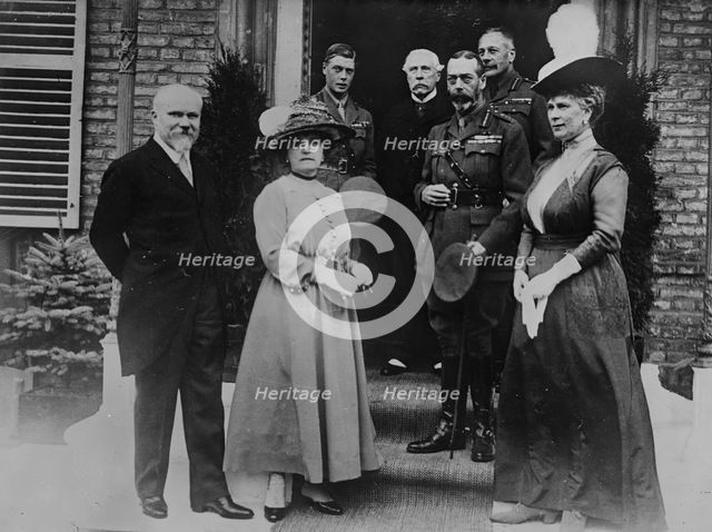 King Geo., Poincare & wives, 10 Jul 1917. Creator: Bain News Service.