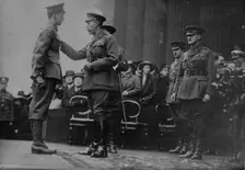 King George confers decorations, 1917. Creator: Bain News Service