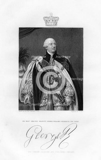 King George III of Great Britain, 19th century.Artist: W Holl