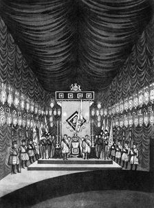 King George IV lying in state in Windsor Castle, 1830