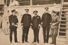 King George V visiting the fleet, November 1917 (1935)