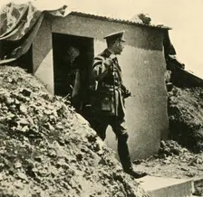 King George V visits the front, northern France, First World War, 1917, (c1920). Creator: Unknown