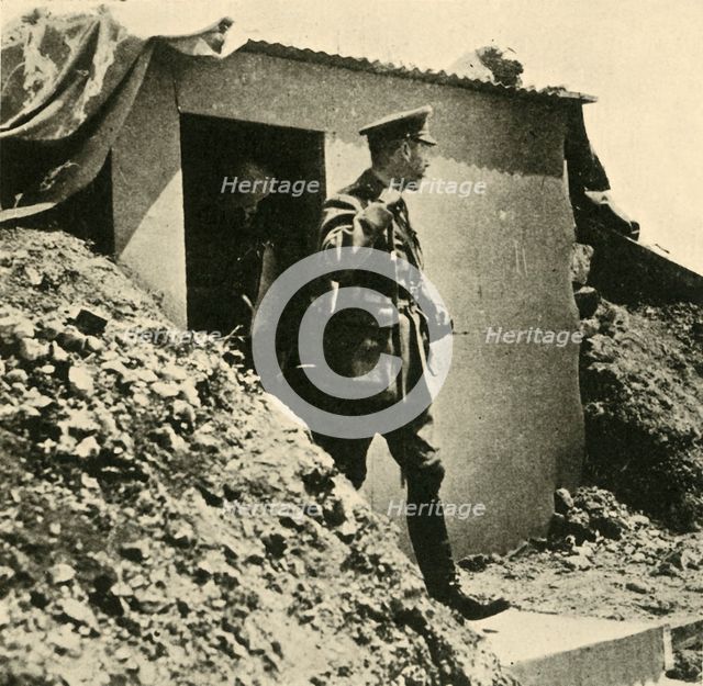 King George V visits the front, northern France, First World War, 1917, (c1920).  Creator: Unknown.
