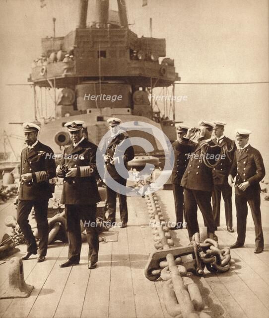 King George V aboard HMS Neptune, 1910s (1935). Artist: Unknown.