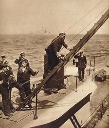 King George V afloat with his Navy, c1910s (1935)