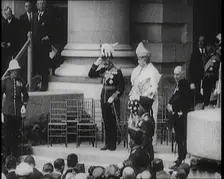 King George V and Queen Mary at a Formal Occasion, 1922. Creator: British Pathe Ltd