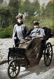 King George V and Queen Mary at Craigwell House, Aldwick, near Bognor Regis, c1930s (1936). Creator: Unknown