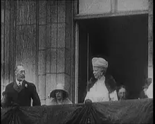 King George V and Queen Mary of Teck and Other Members of the Royal Family Standing on the..., 1929. Creator: British Pathe Ltd