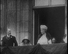 King George V and Queen Mary of Teck and Other Members of the Royal Family Standing on the..., 1929. Creator: British Pathe Ltd