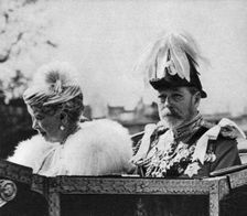 King George V and Queen Mary on their way to St Paul's Cathedral, Silver Jubilee, 1935