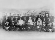 King George V and Queen Mary on board HMY Victoria and Albert 1931. Creator: Kirk & Sons of Cowes