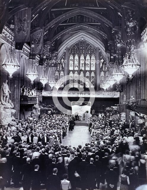 King George V and Queen Mary's Jubilee at the Guildhall, London, 1935. Artist: Anon