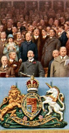 King George V at the Cup Final, Wembley, April 23rd, 1927, (c1935)