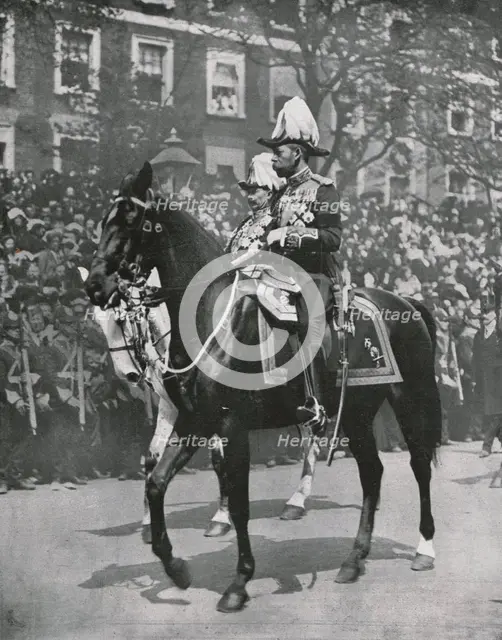King George V at the funeral of his father King Edward VII, London, 20 May 1910.  Creator: Unknown.