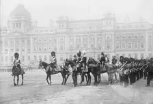 King George V at Trooping of Colors, May 1911. Creator: Bain News Service