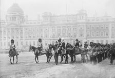 King George V at Trooping of Colors, May 1911. Creator: Bain News Service