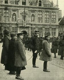King George V at Furnes, Belgium, First World War, 4 December 1914, (1920). Creator: Unknown
