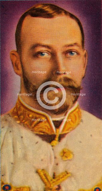 King George V at his first State Opening of Parliament, 1911 (1935). Artist: Unknown.