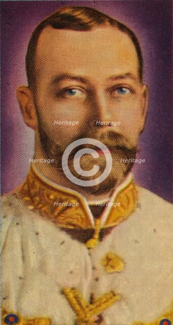 King George V at his first State Opening of Parliament, 1911 (1935). Artist: Unknown.