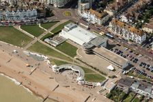 King George V Colonnade and De La Warr Pavilion, Bexhill, East Sussex, 2016. Creator: Historic England Staff Photographer