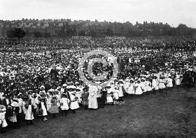 King George V Coronation celebrations, Forest, Nottingham, Nottinghamshire, 1911. Artist: Henson & Co