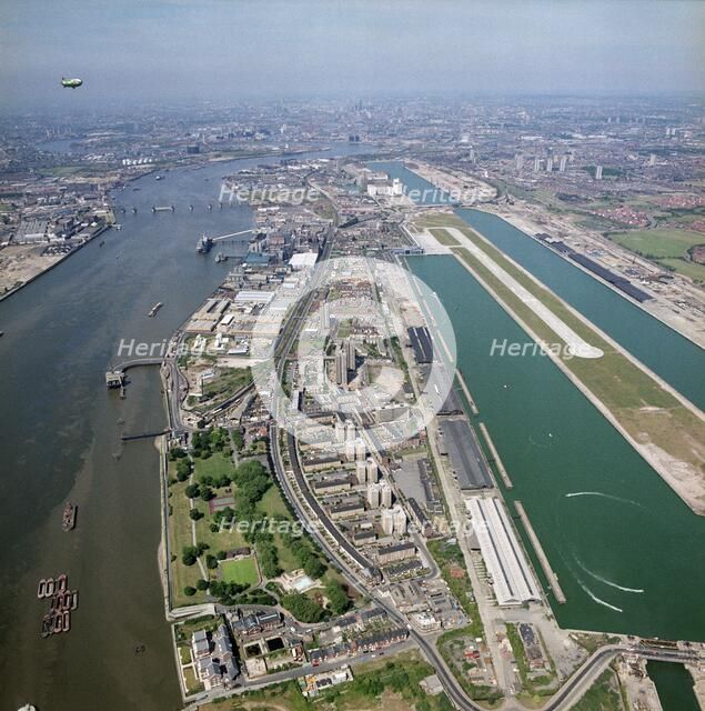 King George V Dock, Newham, London, 1989. Artist: Aerofilms.