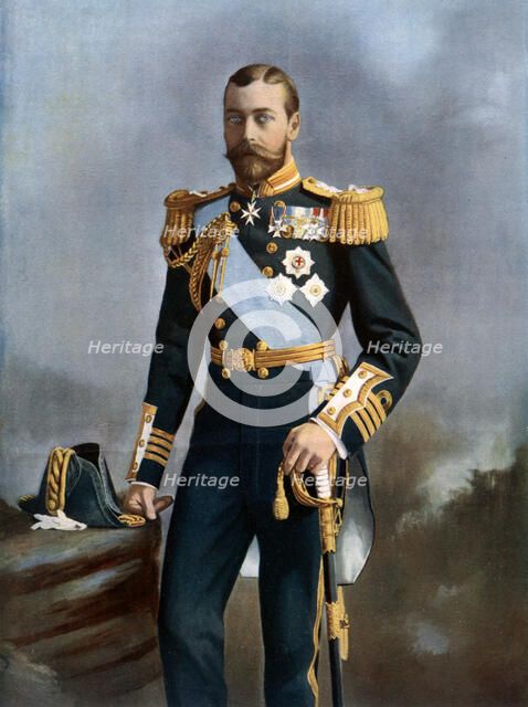 King George V, early 20th century.Artist: Lafayette