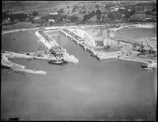 King George V Graving Dock, Southampton, Hampshire, c1930s. Creator: Arthur William Hobart
