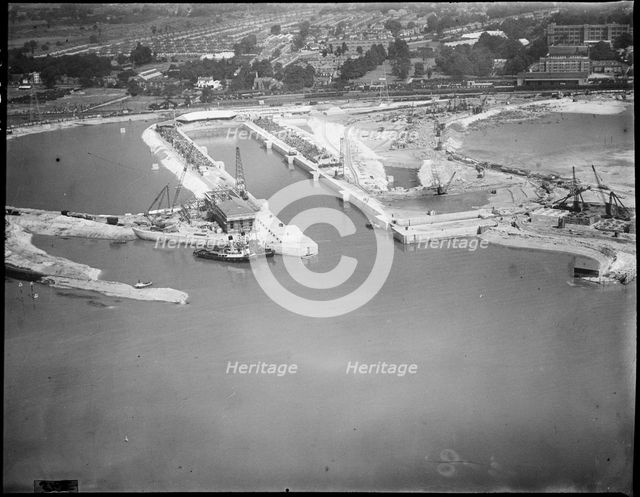 King George V Graving Dock, Southampton, Hampshire, c1930s. Creator: Arthur William Hobart.