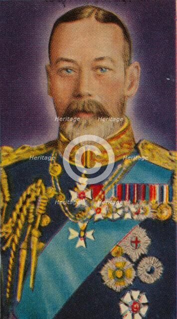 King George V in the uniform of Admiral of the Fleet, 1935. Artist: Unknown.