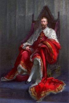 King George V, in the year of his coronation 1911.Artist: Walter William Ouless
