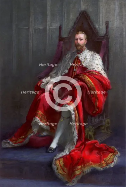'King George V, in the year of his coronation', 1911.Artist: Walter William Ouless